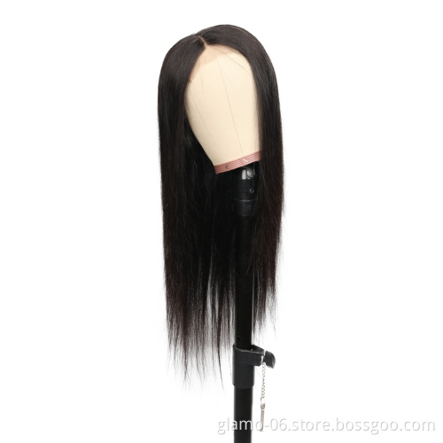 Annione 30 Inch 32Inch Indian Virgin Human Hair Wigs, Brazilian Peruvian Body Wave 4X4 5X5 Cuticle Aligned Lace Closure Wig